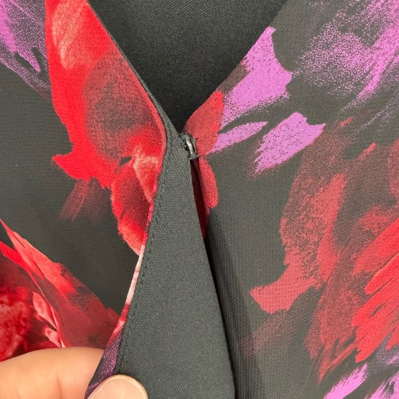 J JASON WU CHIFFON FIT‎ & FLARE MIDI FLORAL DRESS 1X - Picture 14 of 14